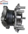 Side view of rear wheel hub and bearing assembly with ABS for Nissan Altima 2002-2006, Maxima 2004-2008, and Quest 2004-2009
