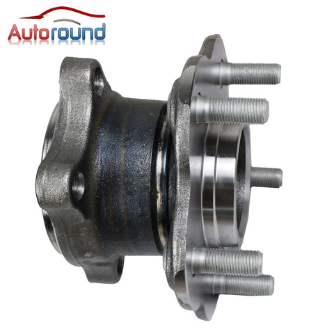 Side view of rear wheel hub and bearing assembly with ABS for Nissan Altima 2002-2006, Maxima 2004-2008, and Quest 2004-2009