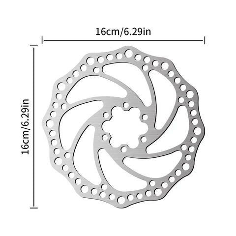 Two Pack 160Mm Disc Brake Rotor Stainless Steel With Six Bolts For Road Bikes Mountain Bikes MTB And BMX Beefy Durability Wear Resistant