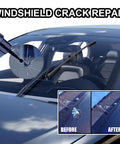 Windshield Crack Repair Kit And Fluid For Chips, All Weather Glass Repair Fluid For Cars, fixing small windshield crack