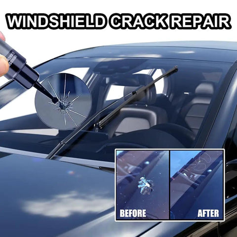 Windshield Crack Repair Kit And Fluid For Chips, All Weather Glass Repair Fluid For Cars, fixing small windshield crack