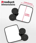 Heavy Duty Magnetic Tractor Side Mirrors With 114 Lbs Each, showing dimensions of 7.1 x 5.3 inches