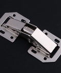 Three Inch Bridge Shaped Spring Hinge For Cabinets And Closet Doors No Drill Required Quick Install.