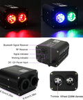 Dual Color 20W Fiber Optic Starlight Kit light engine with RGBW LEDs showing color and component details.