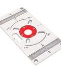 Router Base Plate For Trimming Machine And Engraving Tools, Aluminum Router Sled For Woodworking with scale measurements