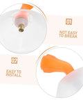 Close-up of Two Pack Transparent Windproof Agricultural Nozzle Covers For Misting Sprayers Delivers Wide Even Fine Spray