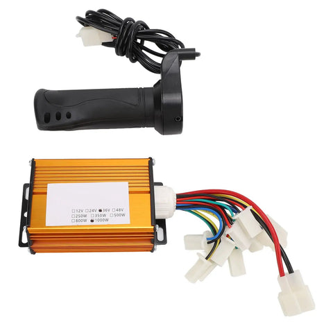 Brushed Electric Bike Controller 36V 1000W With Beefy Heat Dissipation Aluminum Shell Stable Motor Speed And Easy Throttle Grip Great For Electric Bikes Trikes And Motorcycles High Current Safety