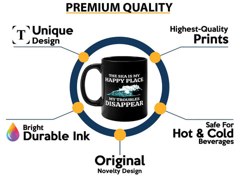 Sailor Coffee Mug 11oz Black For Boaters And Boat Captains Funny Lake And Sailboat Gift On The Go Morning Brew For Him Or Her