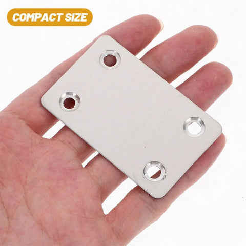Heavy Duty Flat Corner Brackets 30 Pieces Stainless Steel Furniture Bracing For Wood Shelves With Fixing Plate And Easy Connection