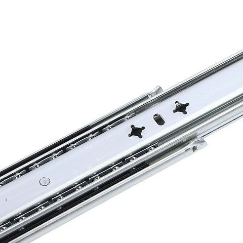 Heavy Duty Locking Drawer Slides 12 Inch With Triple Locking Mechanism Three Section Rails For Cabinets RVs And Trucks 53mm side mount
