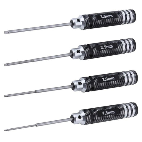 RC Hex Driver Set 1.5mm 2.0mm 2.5mm 3.0mm Allen Wrench Kit for Traxxas RC Cars Drones Steel Bits Rust Free