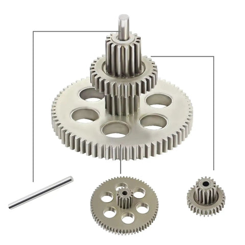 Beefed Up Steel RC Transmission Gear Set For 1 18th And 1 24th Scale RC Cars, Stronger Torque Gearbox Upgrade For FCX24 Power Wagon K5