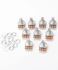 10 Pack B100K Ohm Guitar Potentiometers With Long Knurled Split Shaft For Electric Guitars And Bass, nuts and washers included