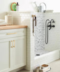Versa Champagne Bronze Cabinet Pull Five And One Sixteenth Inch Center To Center on kitchen cabinet near dog shower