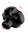Brand New Top Rated Heavy Duty Black Plastic Trailer Jack Handle Replacement Bracket Assembly With Complete Bolt Kit For Crossover Trailers Slick Quick Install Solution, 2.3 inch black plastic jack handle