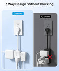 Low Profile Flat Outlet Extender With Six Inch Cord Dead Simple Plug In For Tight Squeeze Spots Behind Bed Frames flush design comparison.