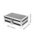 Rugged As Nails Portable Aluminum Tool Box With Secure Locking Lid And Impact Resistant Carry Case 7.07x4.32x2.28 in.