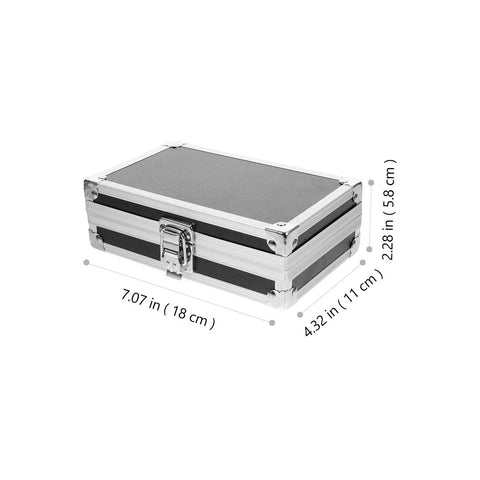 Kick Ass Aluminum Tool Case With Secure Latch And Comfy Carry Handle For Holding Down Your Cables Power Tools And Job Site Gear Zero Hassle Storage For The Daily Grind And Weekend Build, dimensions 7.07x4.32x2.28 inches.