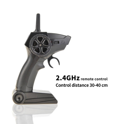 2.4GHz remote for 2 In 1 Remote Control Speed Boat With Alligator Head Dual Mode RC Toy For Pools And Lakes, side view