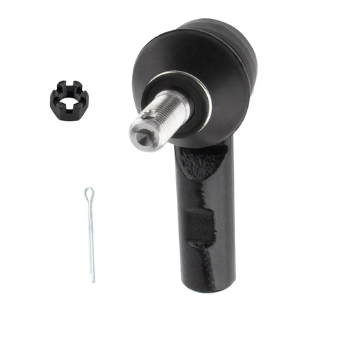 Front Outer Tie Rod Ends Left And Right For Pontiac Vibe And Toyota Matrix 2003 2008 ES3713 Set Of 2 Durable Steering Linkage For Smooth Responsive Ride. black steel tie rod end with castle nut and cotter pin