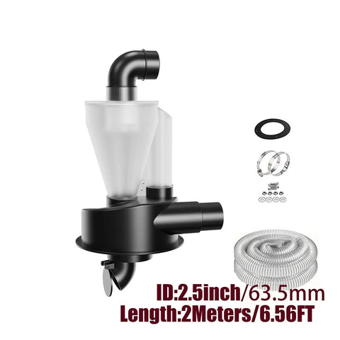 2.5 Inch Double Filtration Cyclone Dust Collector with hose and accessories