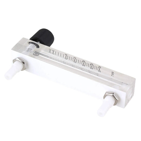 Colorful Acrylic Oxygen Flow Meter 3 To 30 LPM With Control Valve Adjustable Oxygen Flow For Industrial Use Oxygen Bar And Hospital Settings Easy To Read Durable LZQ 7, clear acrylic side view