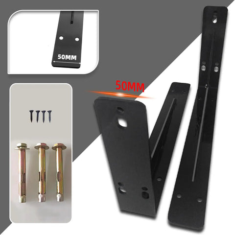 Heavy Duty Floating Shelf Brackets Pack Of Two Cold Rolled Steel L Shape Wall Mounts Built Tough As Nails To Handle Heavy Gear Smooth White Finish Staves Off Rust Includes Screws And Drywall Plugs For Zero Sweat Installations