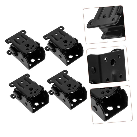 Four-pack space-saving folding hinge set for furniture transformations