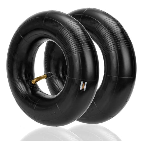 9X3.50-4 And 2.80-4 2.50-4 beefed up heavy duty inner tubes with bent valve stem for hand trucks, utility carts, and more, 2 pack