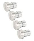4Pcs 3/4 Inch Stainless Steel Bench Dogs Hold Boards Dead Tight In 19mm Workbench Holes With Flat Sides And No Wiggle Grip.