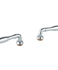 Seabury Lever Handles In StarLight Chrome With Solid Brass Construction, Nostalgic Americana Style For Bathroom Or Kitchen Faucets