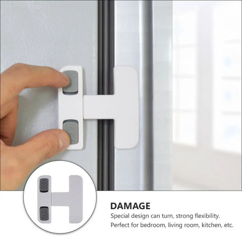 Kidproof Fridge Lock For Cabinets And Drawers With Flexible Strap No Tools Needed Easy Install Keeps Kids Out And Appliances Safe