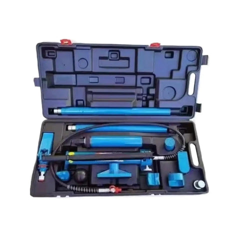 Beefed Up Heavy Duty 10 Ton Hydraulic Car Body Lift Jack Kit With Layered Drawer Tool Storage For Auto Body Repair And Vehicle Lifting Pro Grade Auto Shop toolbox