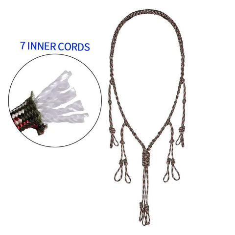 Waterfowl Game Carrier With Paracord Drop Ring System For Ducks And Geese 12 Drops Slip Knot Carry Tote detail of cords