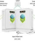 Heavy Duty 2400W Step Down Voltage Converter For US To Europe Use 220V To 110V Power Transformer With Auto Mode 4600W Peak Intermittent