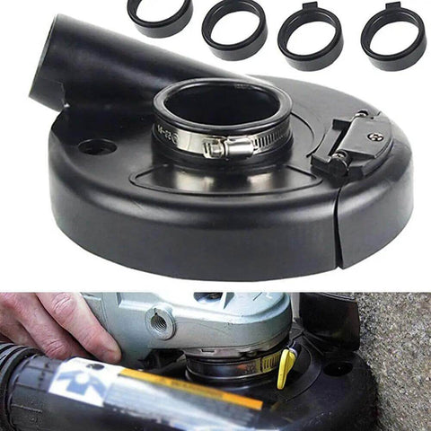 Grinder Vacuum Shroud Cover for 7 Inch Angle Grinders Universal Dust Shield for Hand Grinders and Polishers Rubber and Plastic