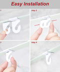 Installation steps for 50 Pack Drop Ceiling Hooks For Hangin, 25 Pairs Left And Right Ceiling Hooks Plus 25 Ceiling Hook Clips T Bar.