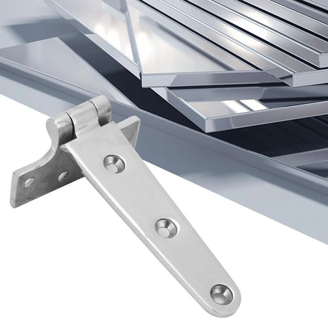 Thickened Stainless Steel Hinge Set For Doors And Gates, Rust Resistant 316 Stainless, heavy duty T type hinge close-up