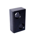 Component of 58 Piece T Slot Clamping Kit for Milling Machines Pro Grade Set for DIY Pros, showing two holes on black block
