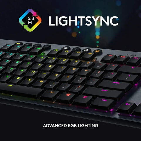 Solid Build Low Profile Gaming Keyboard With Hella Snappy Gl Clicky Switches Next Gen Rgb Lightsync Setup with vibrant keys.