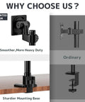 Heavy Duty Aluminum Ultrawide Monitor Desk Mount And Adjustable Monitor Arm For Wide Screens Up To 57 Inches design comparison image