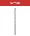 Multipurpose Cutting Bit for Rotary Tools One Eighth Inch Spiral Flute Ideal for Cutting Wood Plastic Fiberglass Drywall Laminate Aluminum