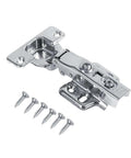 Three Types Stainless Steel Hydraulic Furniture Cupboard Face Frame Cabinet Door Concealed Hinges with screws shown