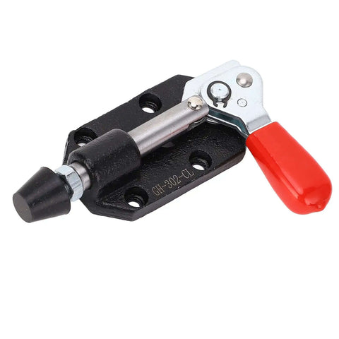 Push Pull Toggle Clamp Cast Iron Adjustable DIY Woodworking Clamp with Plastic Handle for Welding Installation Quick Fixed Hand Tool