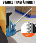 Heavy Duty Hydraulic Toe Jack Lifter, 5 To 10 Ton Capacity, detailed image showing spring mechanism and low profile design.