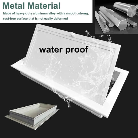 Galvanized Steel Attic Access Panel With Smooth Flush Door For Drywall Ceilings And Walls Sweet Fit Plumbing Service Cover Plate 22 By 36 Inches showing waterproof features and design.