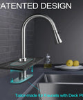 Silicone Faucet Mat Drip Catcher For Kitchen Faucets Tailor Made For 1cm Deck Plate Light Grey Durable Reusable Silicone Drip Tray