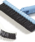 Flo Pac Grout Brush With Nylon Bristles For Tight Grout Lines And Seams 8 Inch Angled Handle For Easy Scrubbing In Bathroom And Kitchen Tile