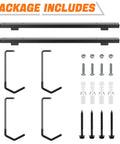 Ceiling Mounted Overhead Bike Rack For Garage Space Saving Storage Hooks That Hold 2 Bikes Horizontally Or 4 Bikes Vertically Adjustable Mount