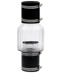 2 Inch Sump Pump Check Valve With Spring Loaded Flapper Full Flow Non Clog Design DIY Friendly Steel Clamps For 2 Inch Schedule 40 Pipe